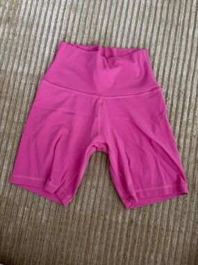 Aritzia Hot Pink High-Rise Bike Shorts